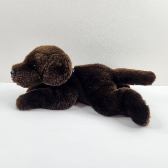Bestever Chocolate Lab Plush Realistic Labrador Retriever 12" Stuffed Animal - Picture 3 of 10